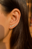 stepping climber earrings