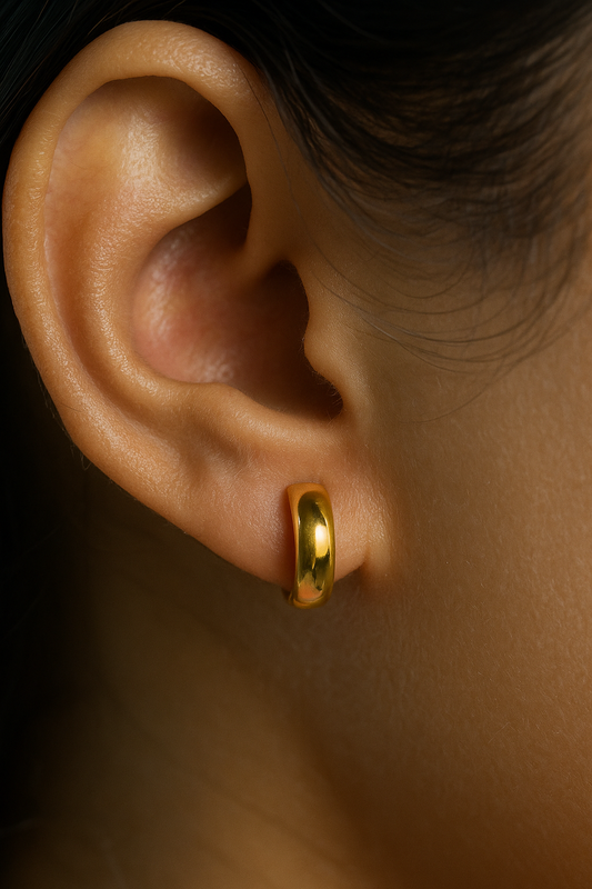 Round Hoop Earrings