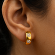 Sneering Hoop Earring