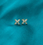 floral stud earrings