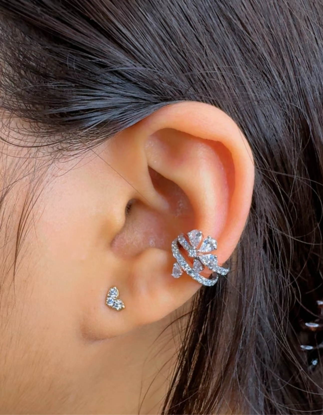 floral earcuff