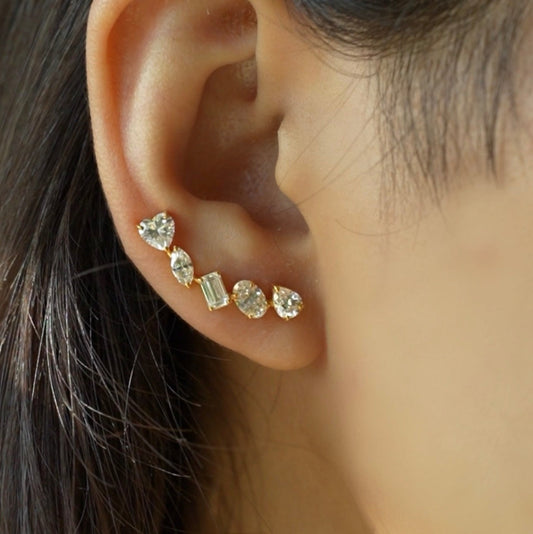 Diamond Climber Earrings