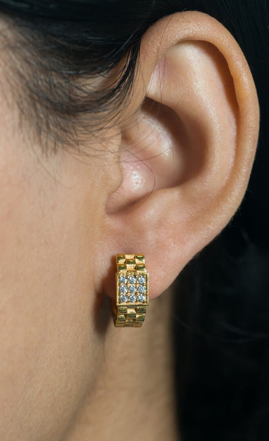 Sparring Hoop Earring